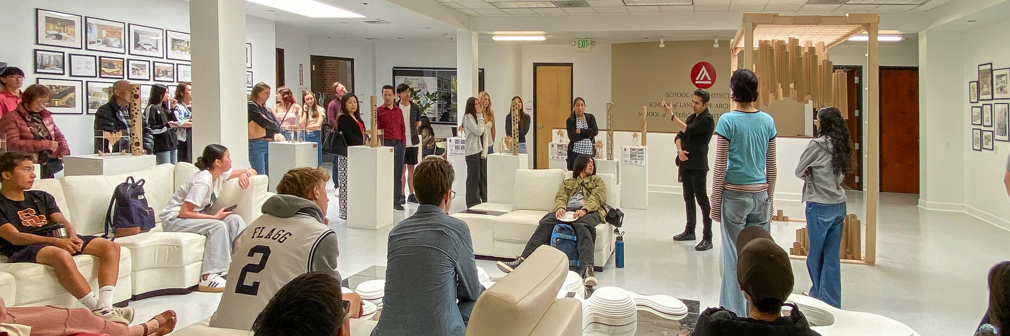 high school students in pre-college class